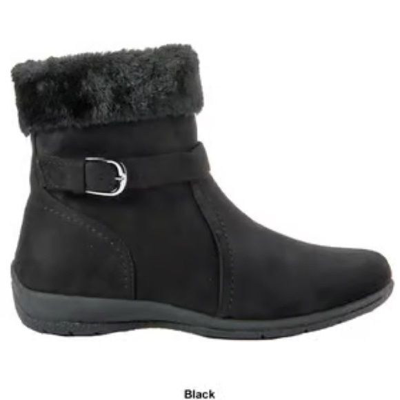 Judith Shoes - Cozy Black Fur-Trimmed Winter Boots